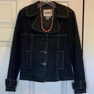 AMX NWTs 3X Blue Denim Women's Jacket